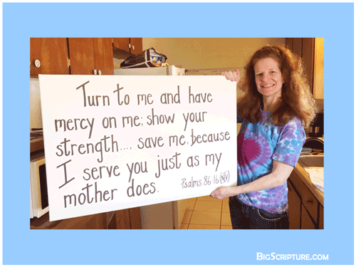 Psalm 86:16 - Big Scripture: Big Bible Verses on Canvas