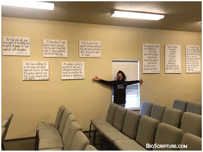 Big Scripture™ at church in Grand Junction